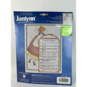 Janlynn Cross Stitch 10 Commandments For Stress Reduction‎ 2007 New 023-0506